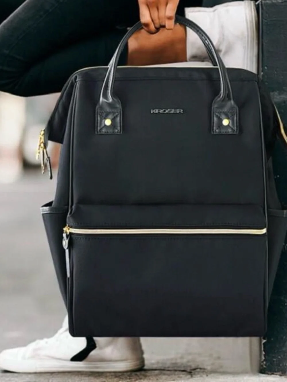Black Women’s Convertible Backpack Tote